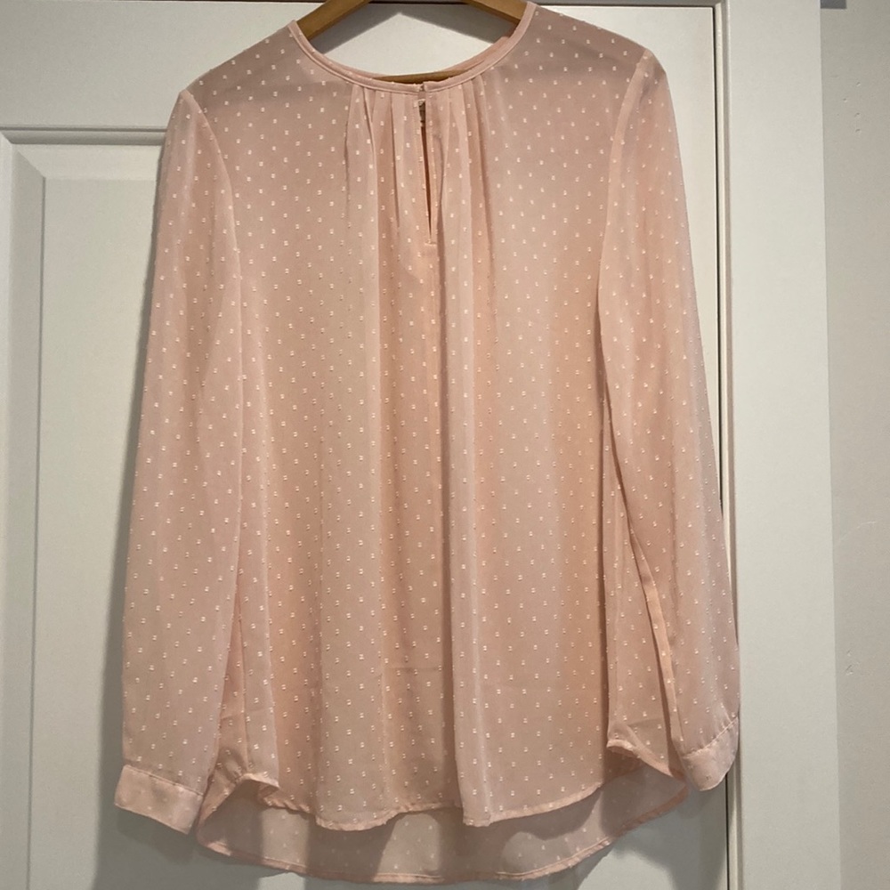 J.Crew pale pink blouse